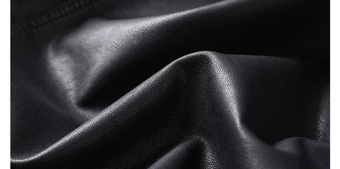 Rogue™ | Herrer Sort Læderjakke | Lynlås