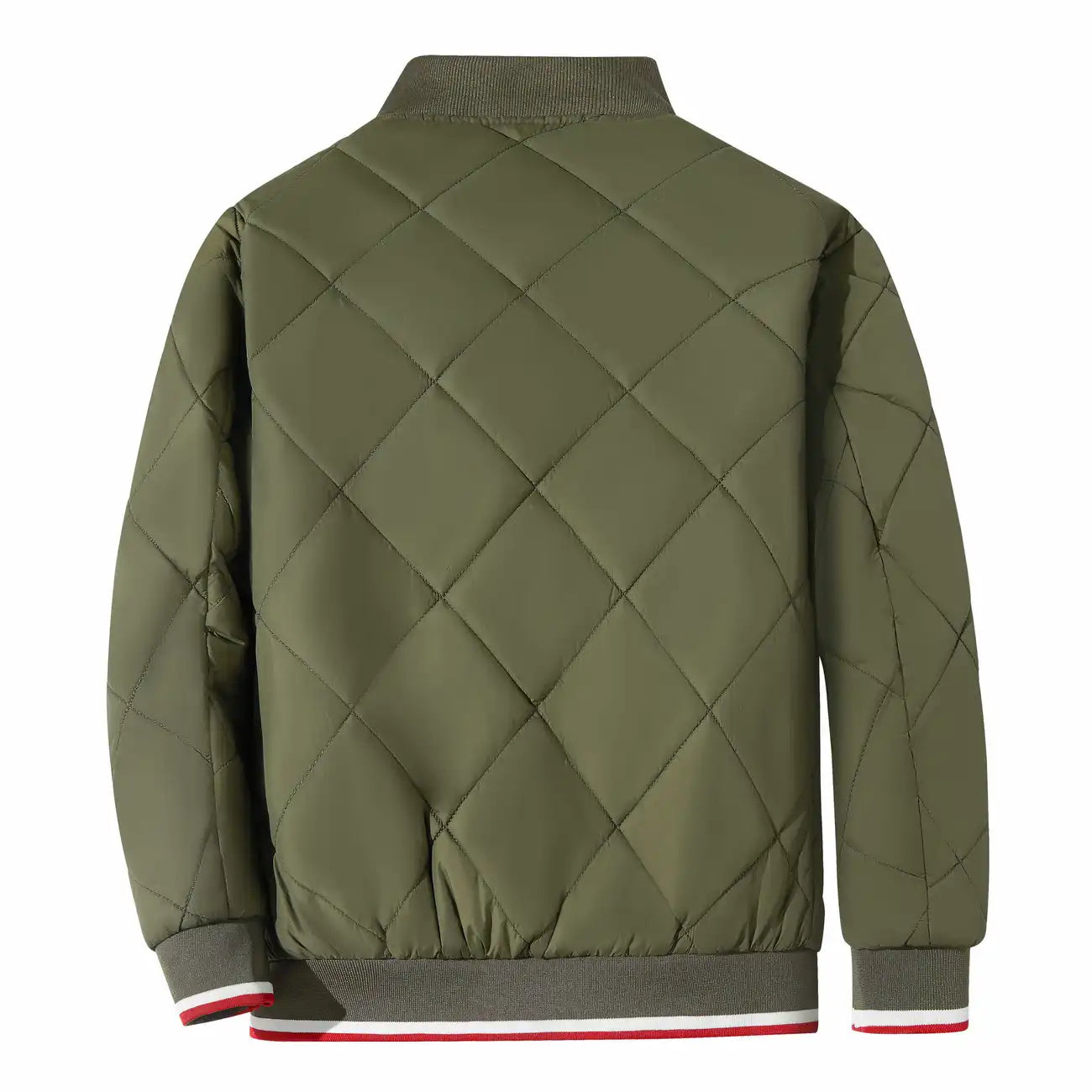 Daniël™ | Herrer Vatteret Bomberjakke Med Diamantquilt Og Ternet For | Let Mellemsæson Jakke Til Efterår Og Vinter