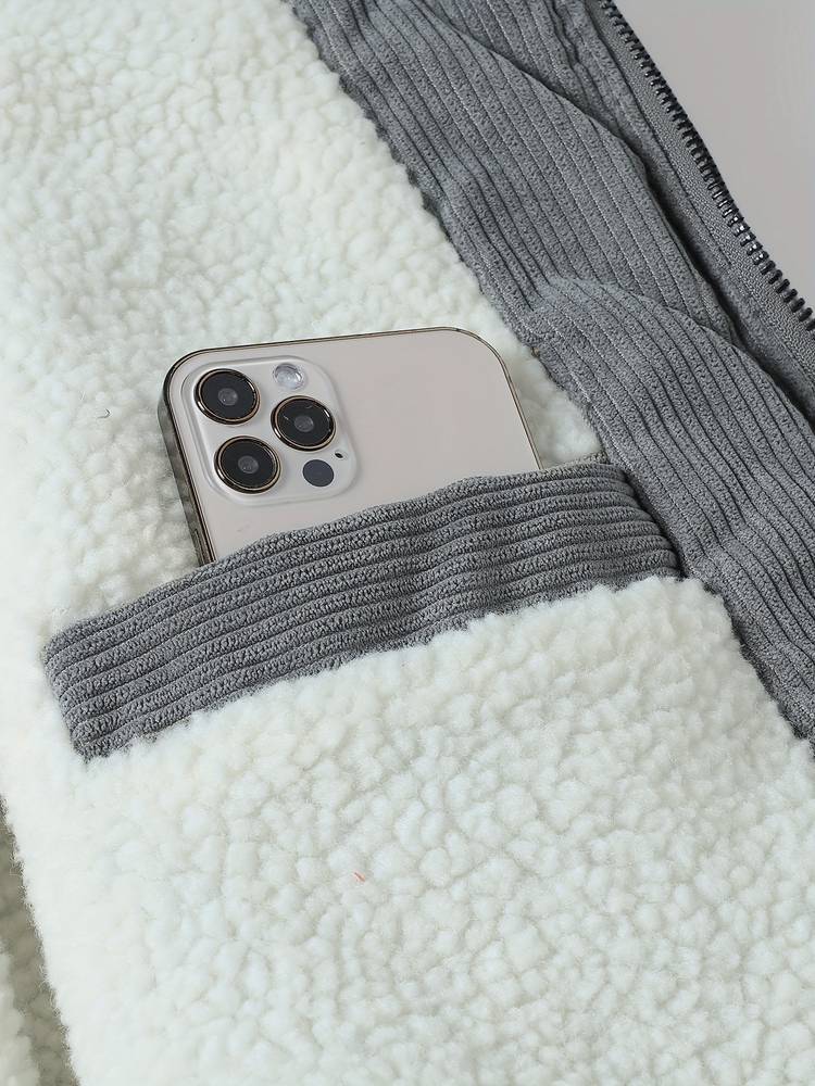Torron™ | Herrer Jakke I Fløjl Med Teddyfor Og Pelskrave | Varm Vintage Bomberstil