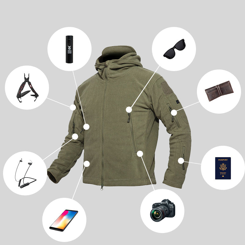 Vanguard | Taktisk Fleece Jakke med Hætte