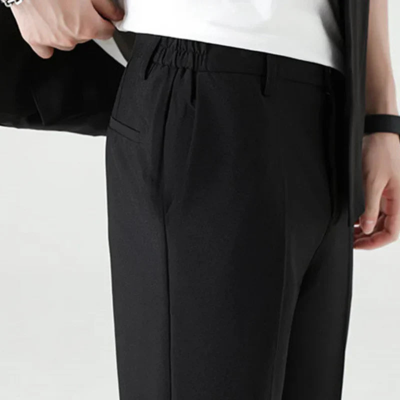 Fiorenza™ | Herre To-Delte Sommer Sæt med Blazer og Bukser | Let Smart Casual Sæt med Trekvartærmer og Elastisk Talje