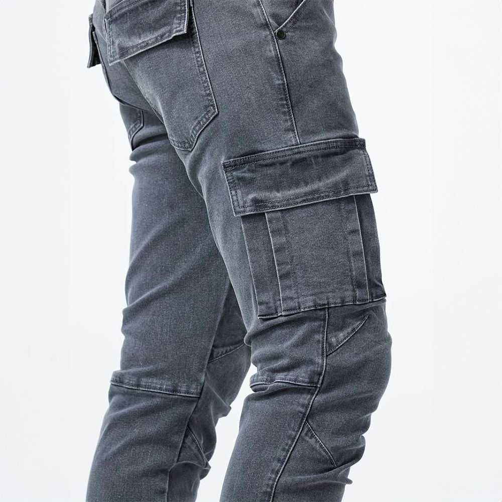 Nerev™ | Elegant Mænd Cargobukser med Slank Pasform og Avanceret Stretch-Stof