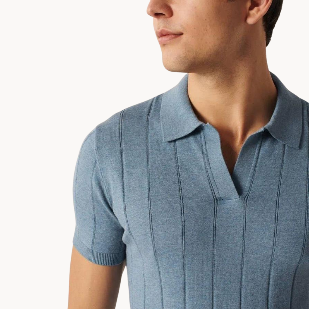 Silvéran | Strikket Poloshirt Herre