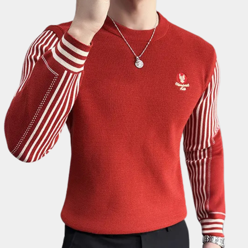 Adrien | Rød Slim-Fit Herretrøje