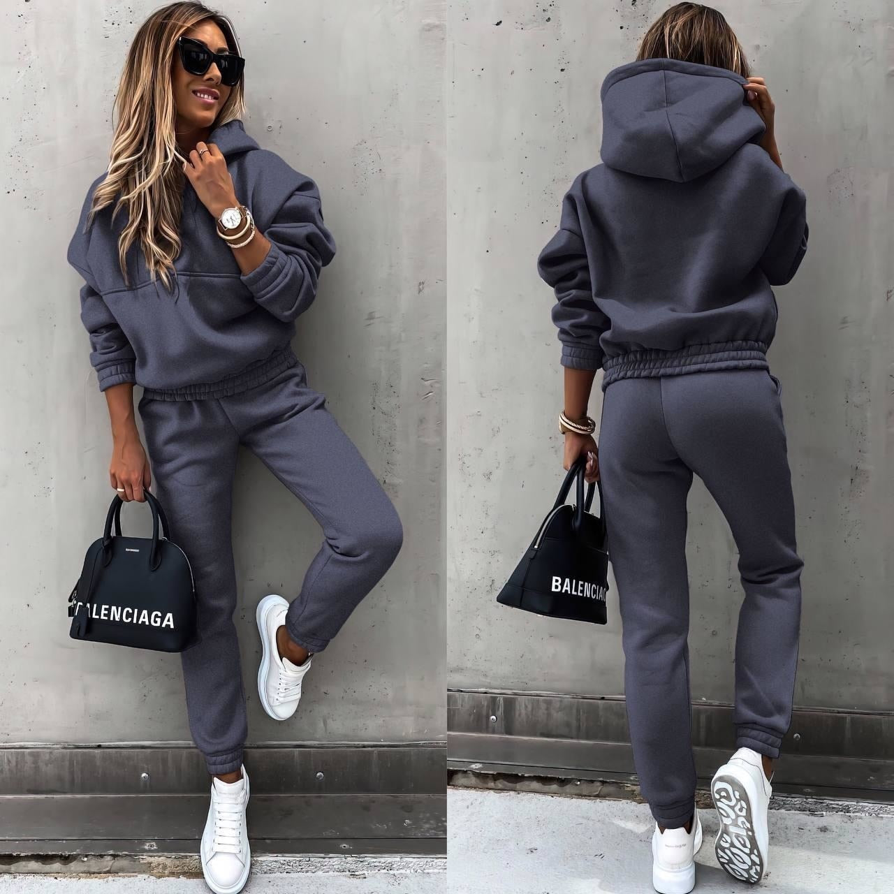 Noelle™ | Damer Oversized Joggingsæt | Luksuriøst To-delt Loungewear Sæt
