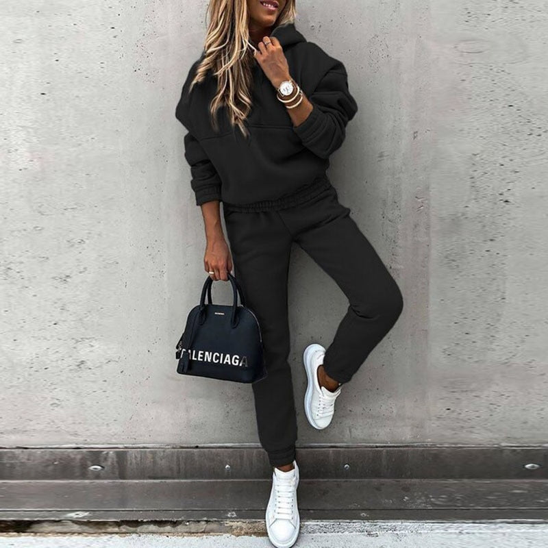 Noelle™ | Damer Oversized Joggingsæt | Luksuriøst To-delt Loungewear Sæt