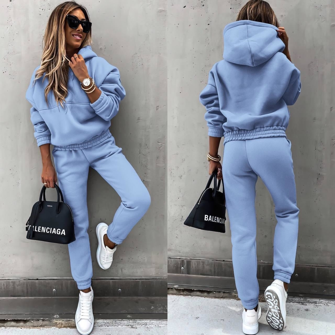 Noelle™ | Damer Oversized Joggingsæt | Luksuriøst To-delt Loungewear Sæt
