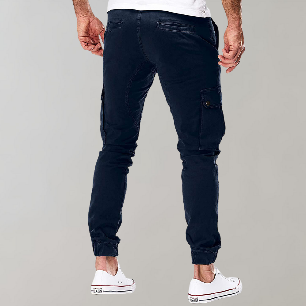 Noah™ | Casual Muscle Fit Cargobukser til Mænd
