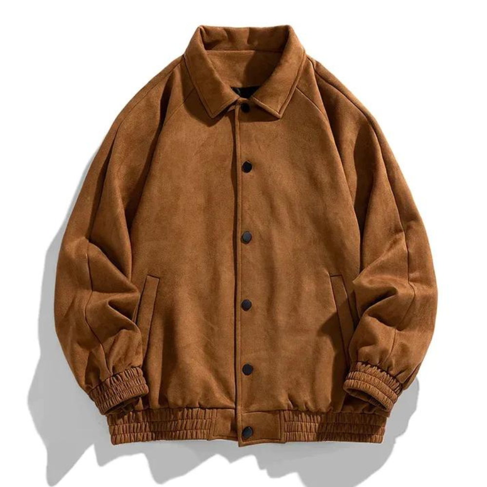 Vito™ | Oversized Ruskindsbomberjakke Herrer | Vintage