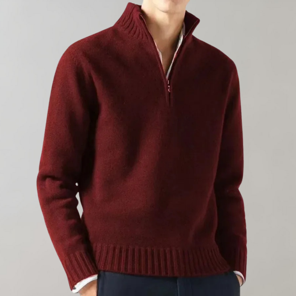 Dorian | Halv-Zip Strikket Herretrøje