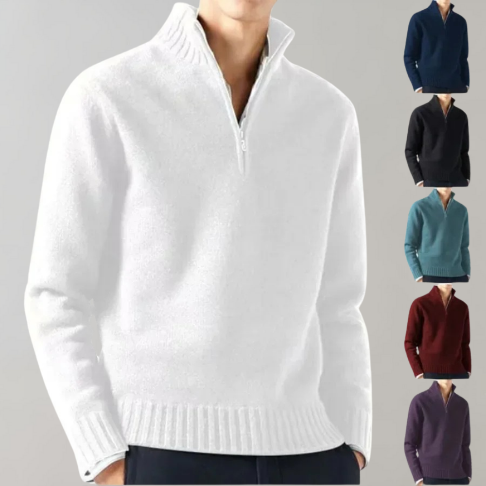 Dorian | Halv-Zip Strikket Herretrøje