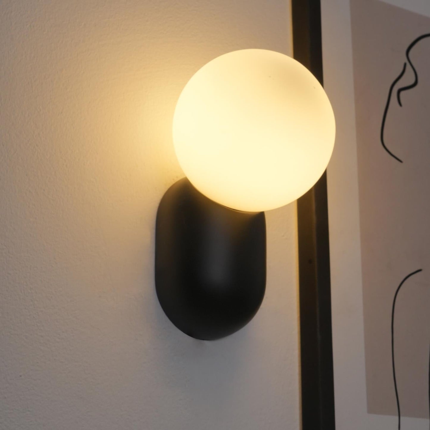 Nordelle | Væglampe Glas-Kuppel