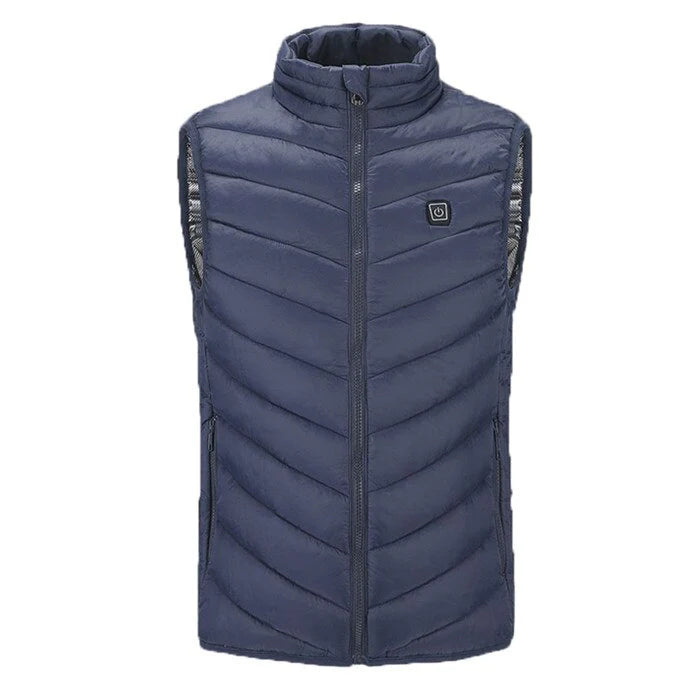ThermoBlaze™ | Unisex Opvarmet Vest Med USB-Tilslutning Og 3 Varmeindstillinger | Vandafvisende Let Elektrisk Vest Til Udendørsbrug