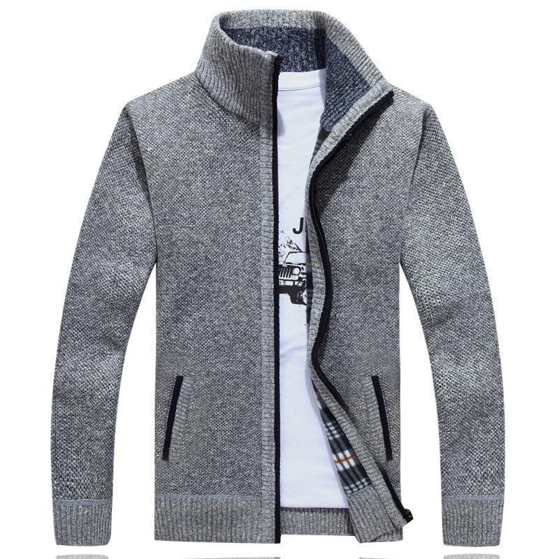 Hugo | Strikket Cardigan med Fleecefor Herre