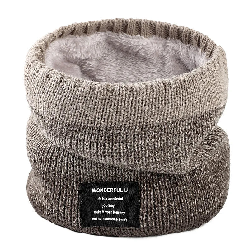 Levant™ | Strikket Varm Vinter Halsvarmer med Fleece og Cashmerefor