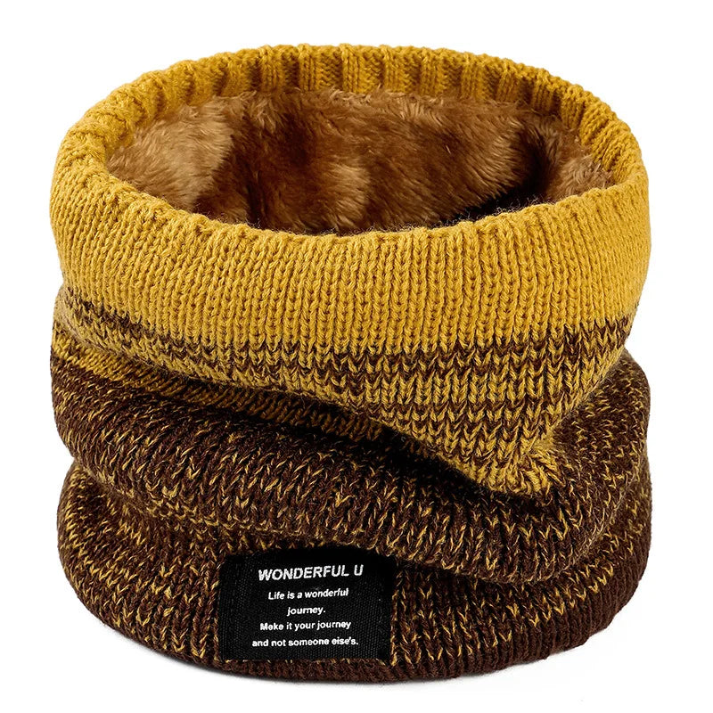 Levant™ | Strikket Varm Vinter Halsvarmer med Fleece og Cashmerefor