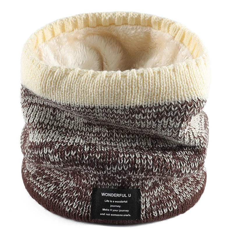 Levant™ | Strikket Varm Vinter Halsvarmer med Fleece og Cashmerefor
