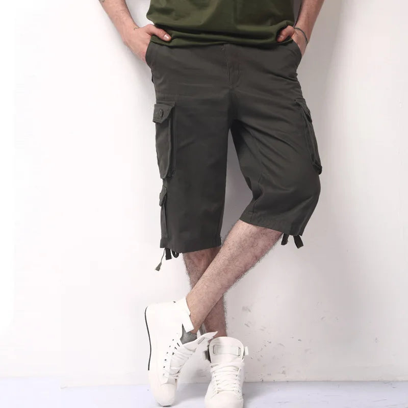 Finn | Cargo Bermuda Herre | Bomuldsblanding | Shorts med Lommer | Justerbare Snore | Outdoor Sommerversion