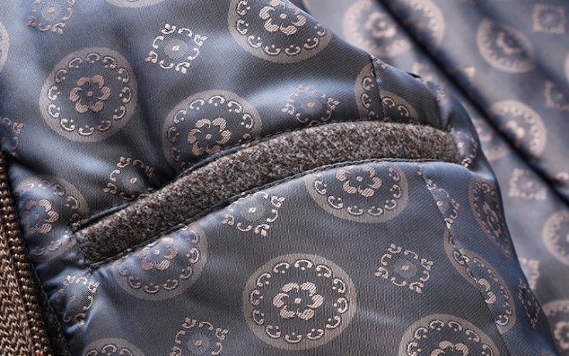 Laurence™ | Mænd Vindtæt Uldfrakke med Raffineret Tørklæde