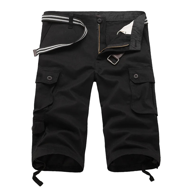 Finn | Cargo Bermuda Herre | Bomuldsblanding | Shorts med Lommer | Justerbare Snore | Outdoor Sommerversion