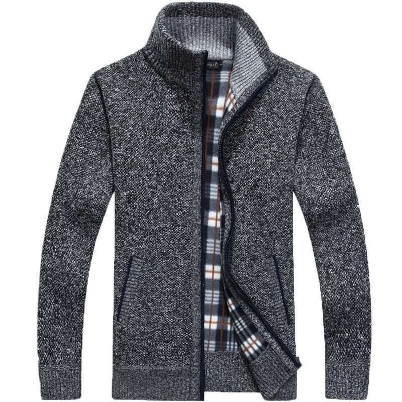 Hugo | Strikket Cardigan med Fleecefor Herre