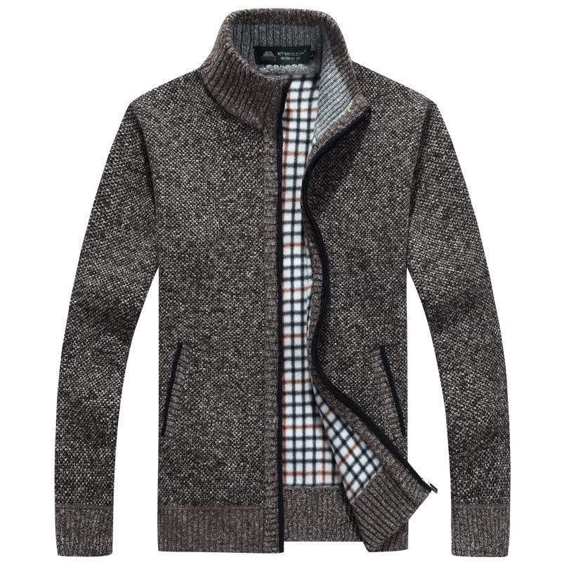 Hugo | Strikket Cardigan med Fleecefor Herre
