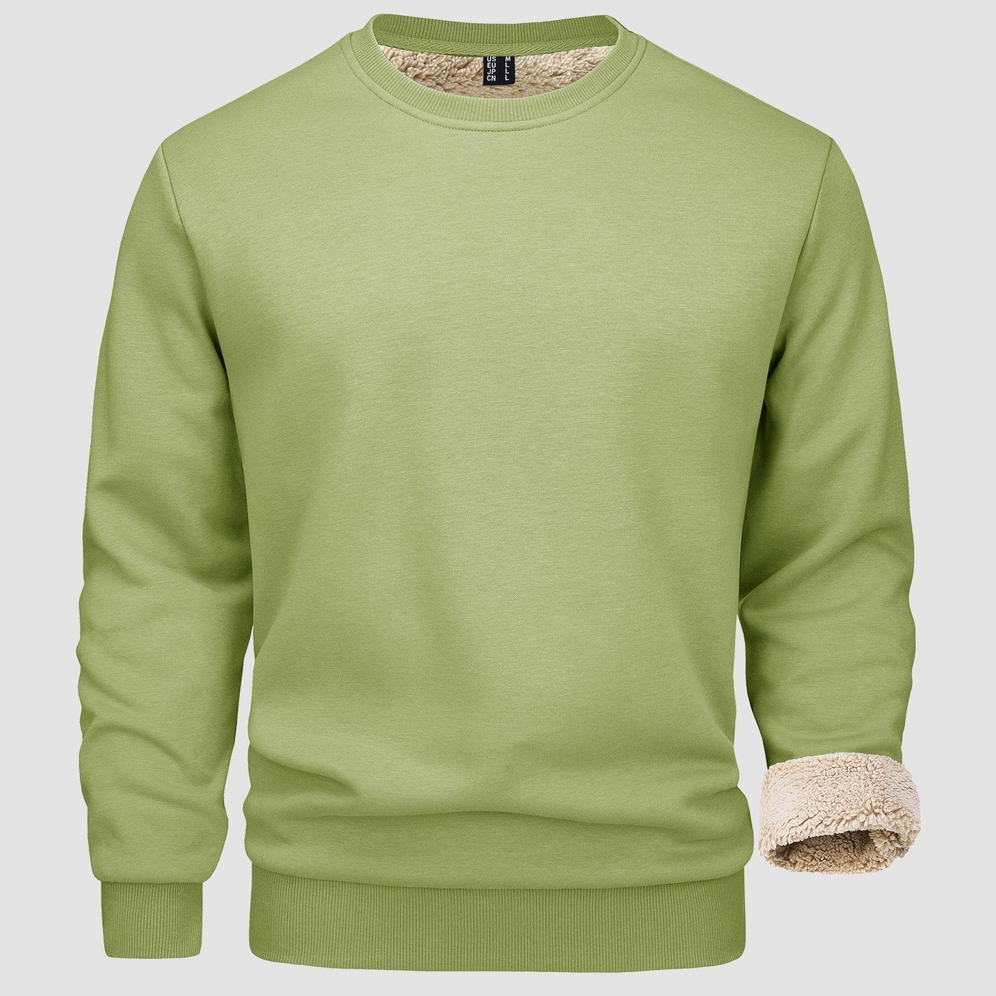 Mathias™ | Ensfarvet Herresweater med Blød Indvendig Foring