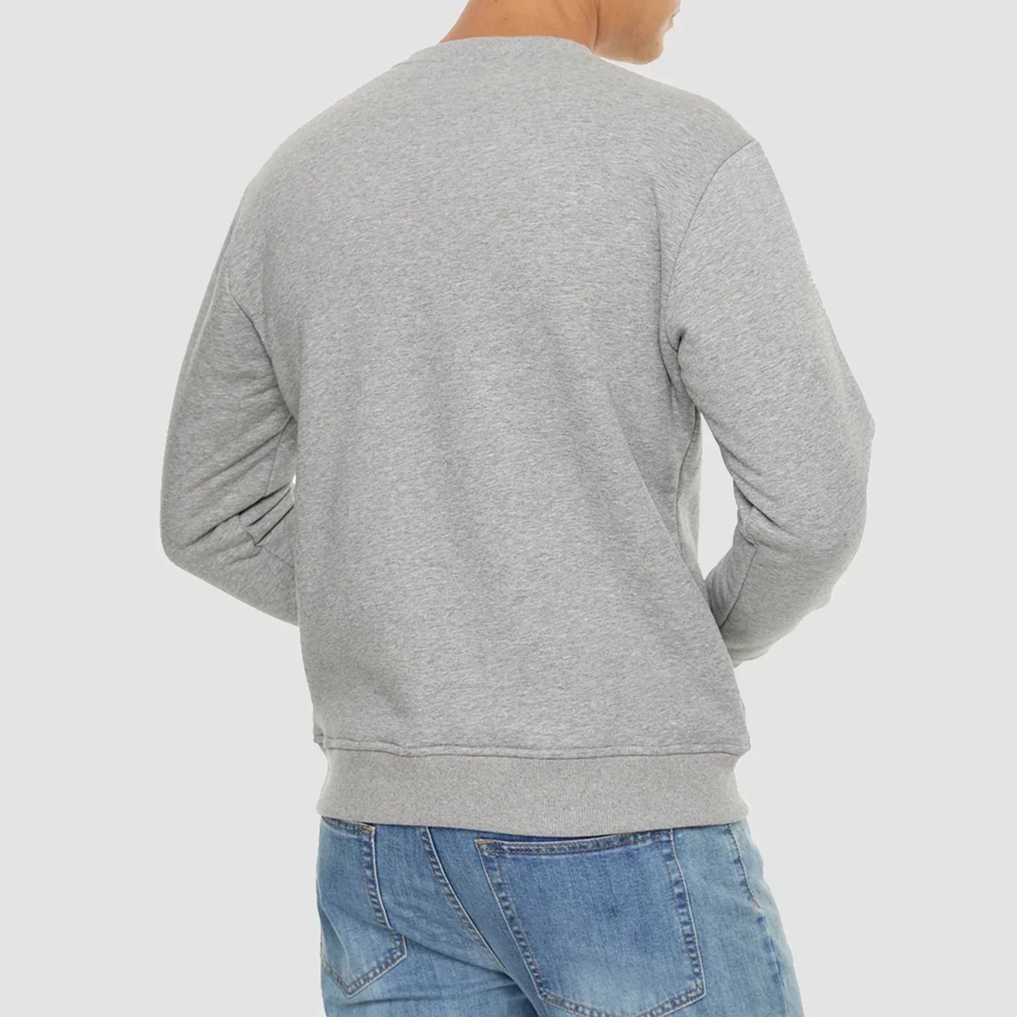 Mathias™ | Ensfarvet Herresweater med Blød Indvendig Foring