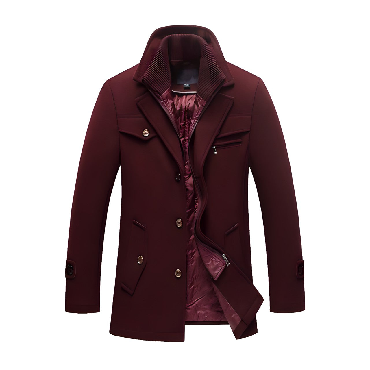 Loran™ | Casual Herre Trenchcoat med Slank Pasform og Vintervarme