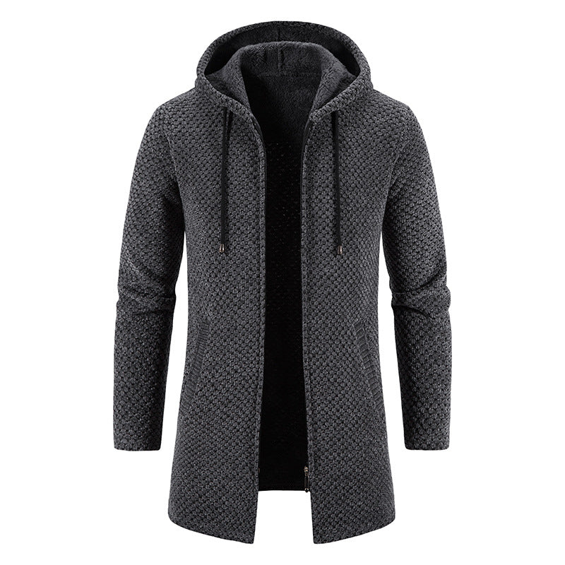 Elric | Strikket Lang Hoodie-Jakke