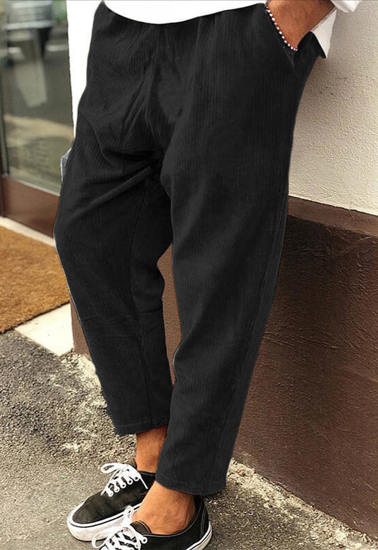 Gio™ | Herrer Tidløse Vide Fløjlsbukser | Bløde og Raffinerede