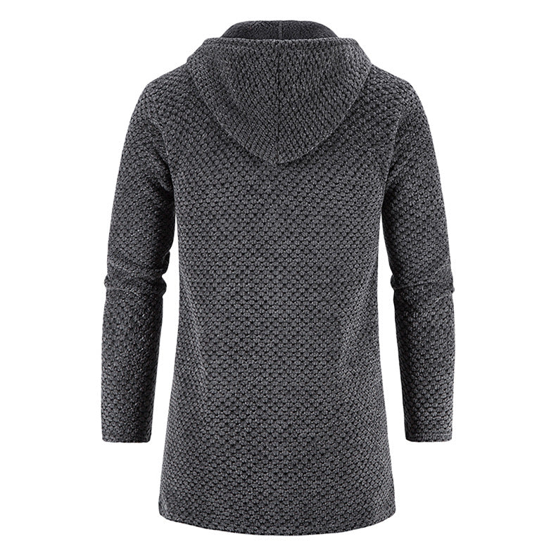 Elric | Strikket Lang Hoodie-Jakke