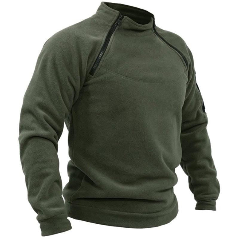 Sentinel | Taktisk Fleece Pullover med Lynlås og Ærmelommer