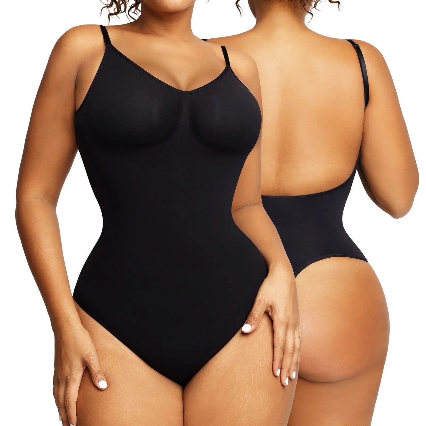 Vita™ | Sømløs Shapewear Top med Lav Ryg og Justerbare Stropper