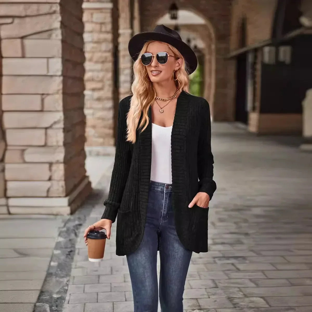 Arlena | Lang Cardigan Damer