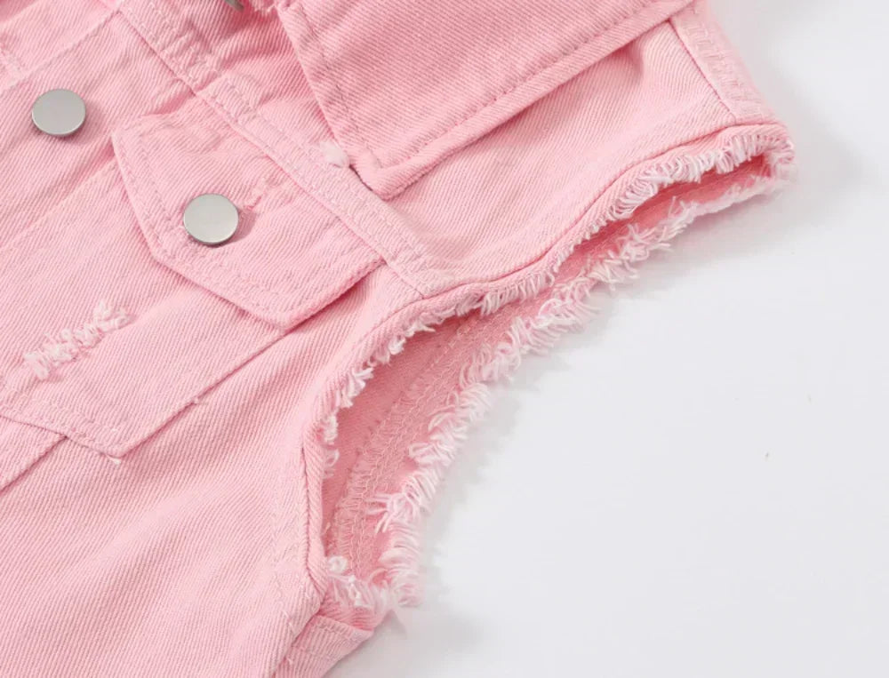 Riva | Ærmeløs Denimvest Damer