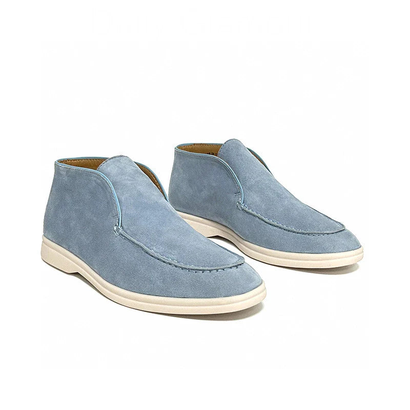Forzo™ | Herre Høje Ruskinds Loafers med Håndsyet Næse | Mokkasiner | Chukka Boots