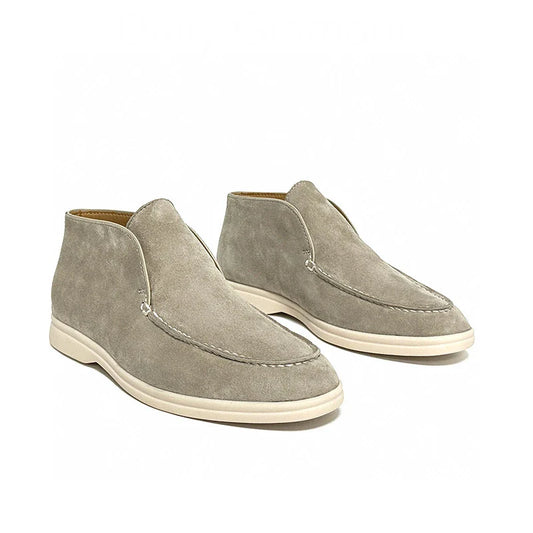 Forzo™ | Herre Høje Ruskinds Loafers med Håndsyet Næse | Mokkasiner | Chukka Boots