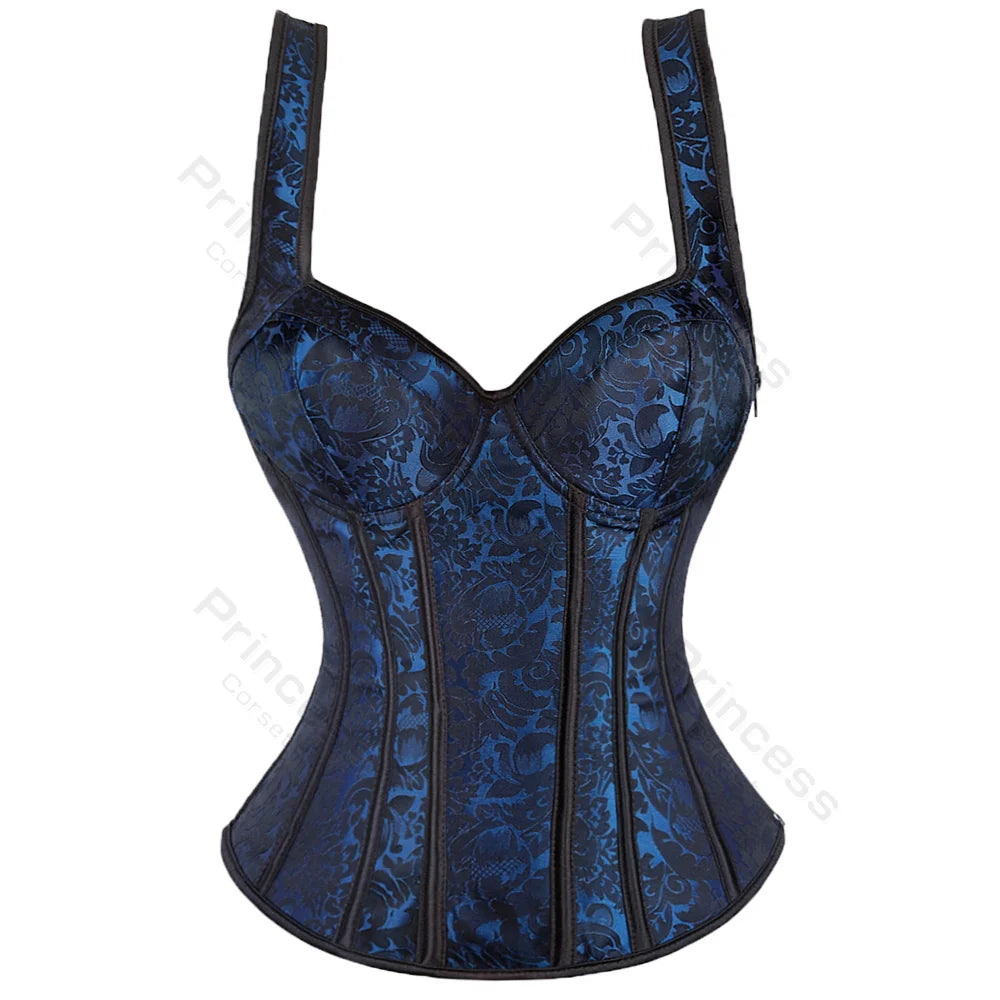 Bellatrix™ | Damer Korselettop med Støttende Bøjler | Justerbar, Formende og Elegant til Festival & Lingeri