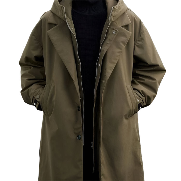 Corvian | Trenchcoat med Hætte