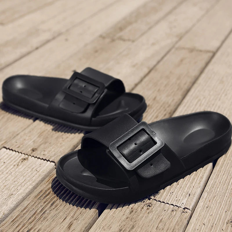 Velura™ | damer EVA-sandaler med bred rem og spænde | lette vandafvisende slip-ins med blød støddæmpning og skridsikker sål