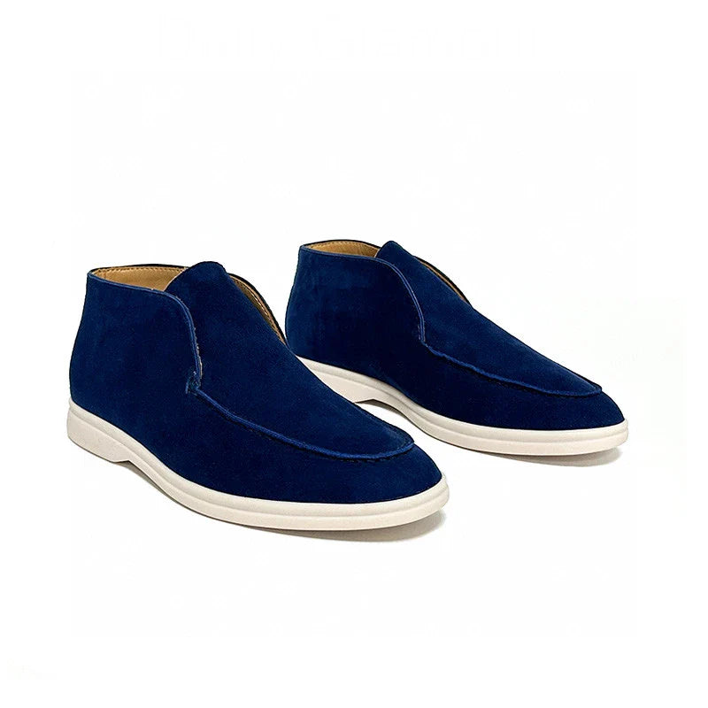 Forzo™ | Herre Høje Ruskinds Loafers med Håndsyet Næse | Mokkasiner | Chukka Boots