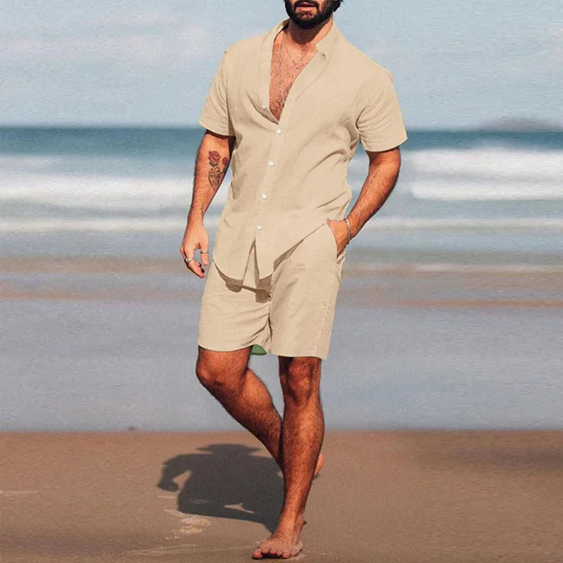 Sandro | Linned Sommersæt Herrer