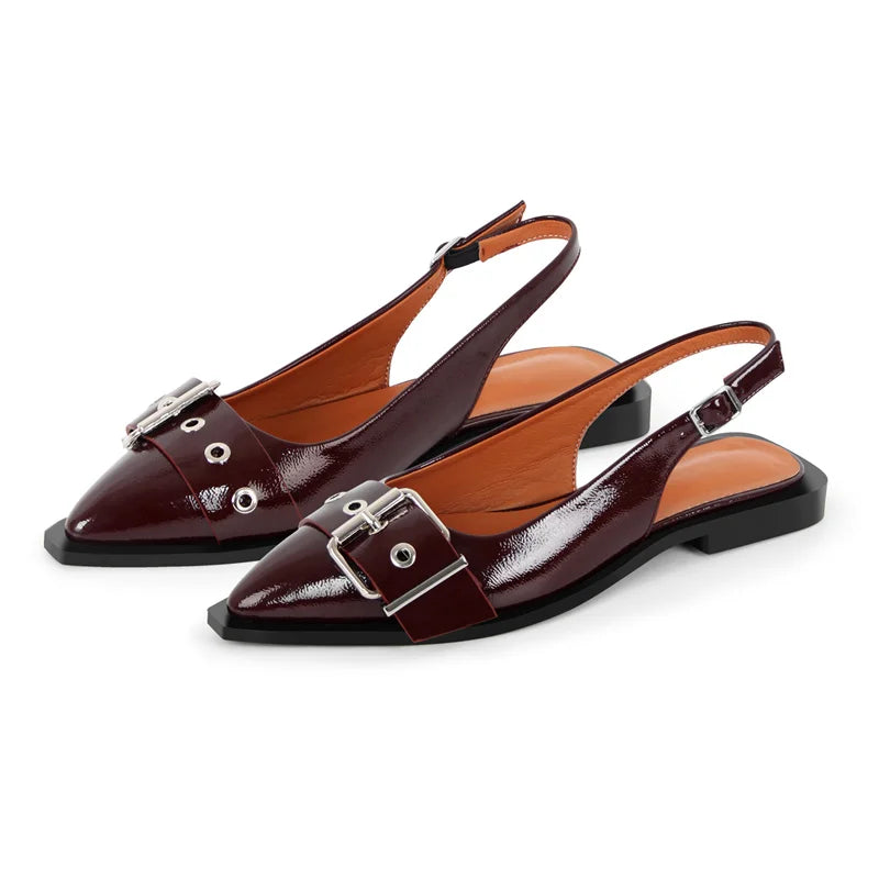 Layla | Lakerede Slingback Flats Damer
