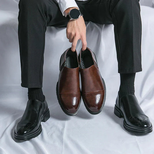 Anxton™ | Herrer Klassiske Ægte Læder Loafers med Elegant Finish