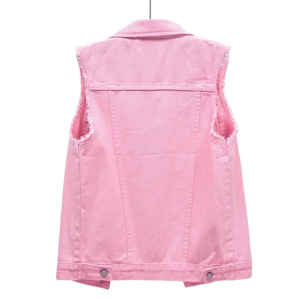 Riva | Ærmeløs Denimvest Damer