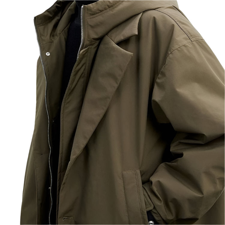 Corvian | Trenchcoat med Hætte