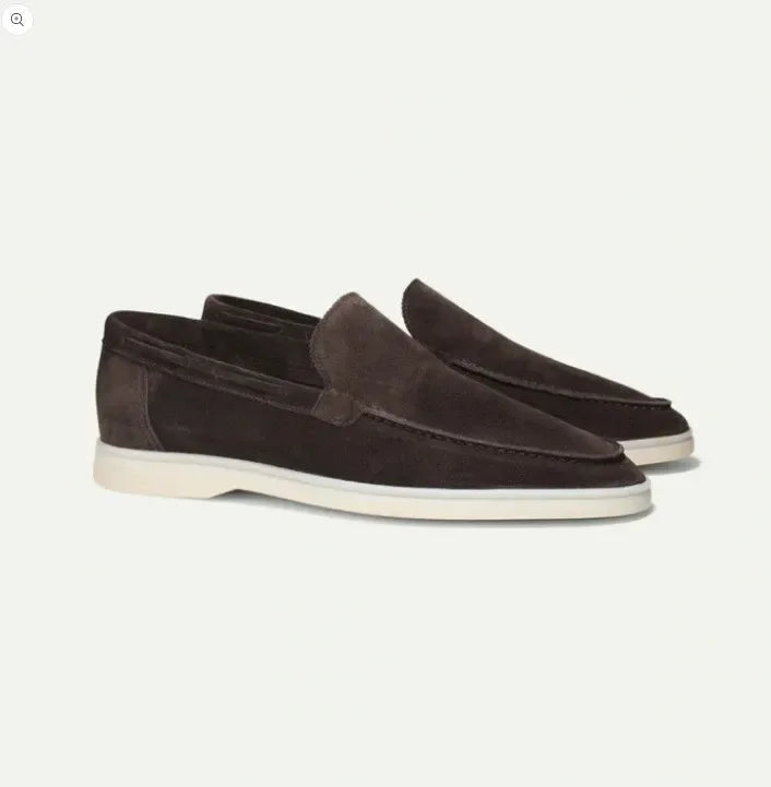 Nero™ | Herre Luksus Ruskinds Loafers med Let Sål | Slip-ons | Mokkasiner