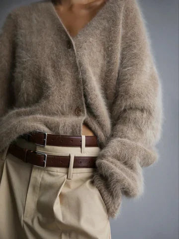Élodie | Fluffy Cardigan Damer