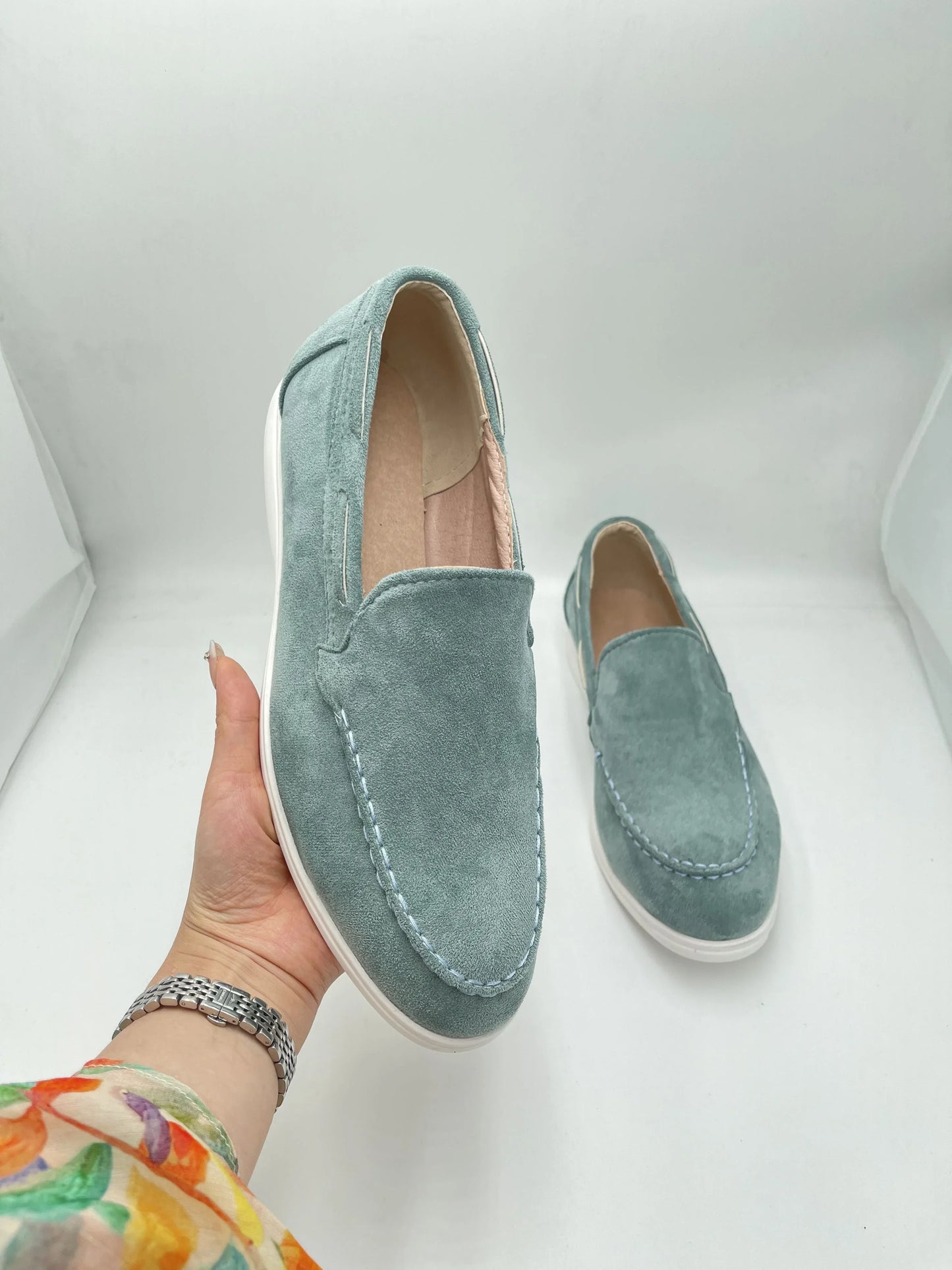 Nero™ | Herre Luksus Ruskinds Loafers med Let Sål | Slip-ons | Mokkasiner